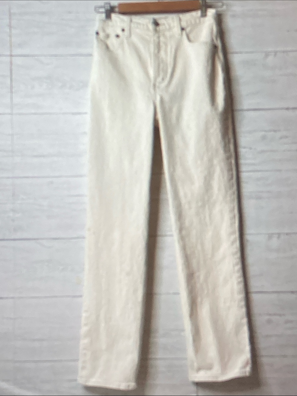 Abercrombie & Fitch Cream High-Rise '90s Straight Jeans